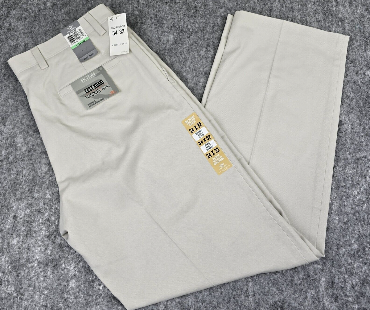Mens Casual Dress Pants Dockers Men's Easy Classic Fit Khaki