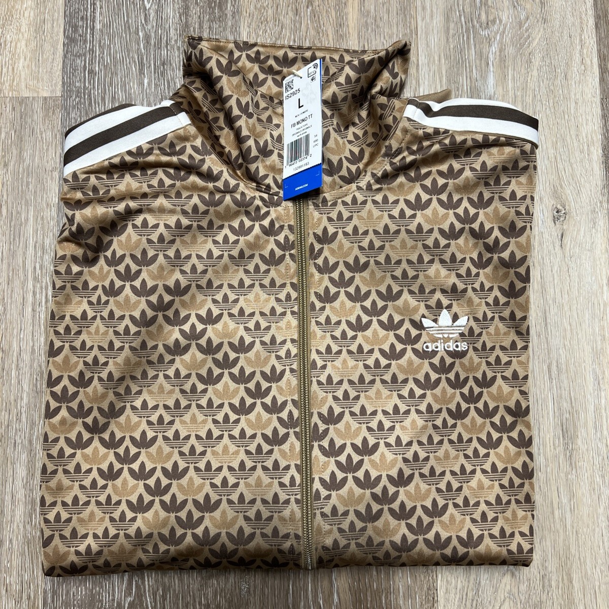 NEW MEN'S ADIDAS ORIGINALS FIREBIRD MONOGRAM TRACK JACKET NEW MEN'S ADIDAS ORIGINALS FIREBIRD MONOGRAM TRACK JACKET
