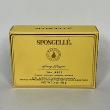 New Spongelle PEDI HONEY BLOSSOM Infused Buffer Sponge Exfoliates Feet 3 oz