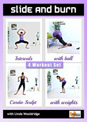 Barlates Body Blitz Slide and Burn Series 4 Glider Workout DVD Linda ...