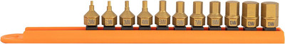 Mayhew Tools 16005 Low-Profile Dual Drive Set, 11-Piece Metric Hex,