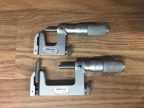 MITUTOYO 0 - 1 1 - 2 UNI ANVIL MICROMETERS .0001 "