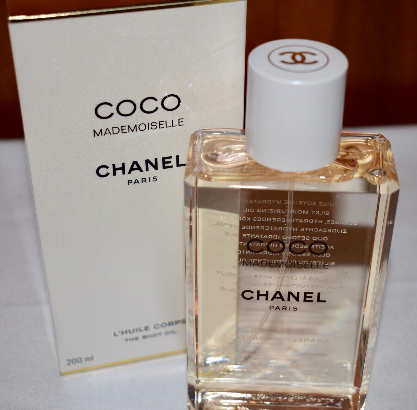 coco chanel mademoiselle body oil