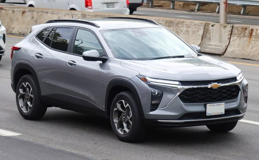 Visera de ventana negra ahumada E291 protector de ventilación para sol lluvia 6P para Chevrolet TRAX 2024 ~ 2026 Foto 4 de 4