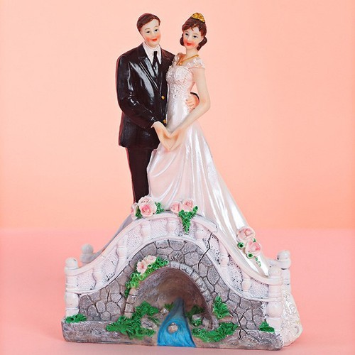 Stunning Wedding Cake Toppers Figurine Bride Groom Marriage Gift Topper - Picture 9 of 31