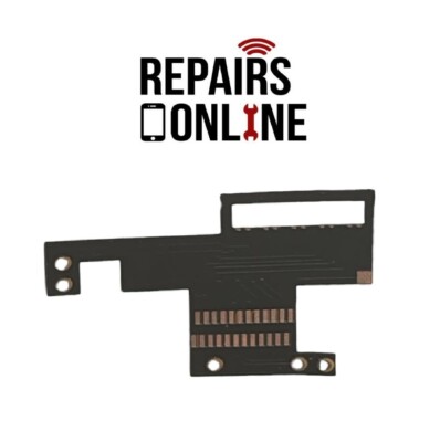 Nintendo Switch Ladebuchse gerissen beschädigte Spuren Mainboard Reparatur Flex Kabel