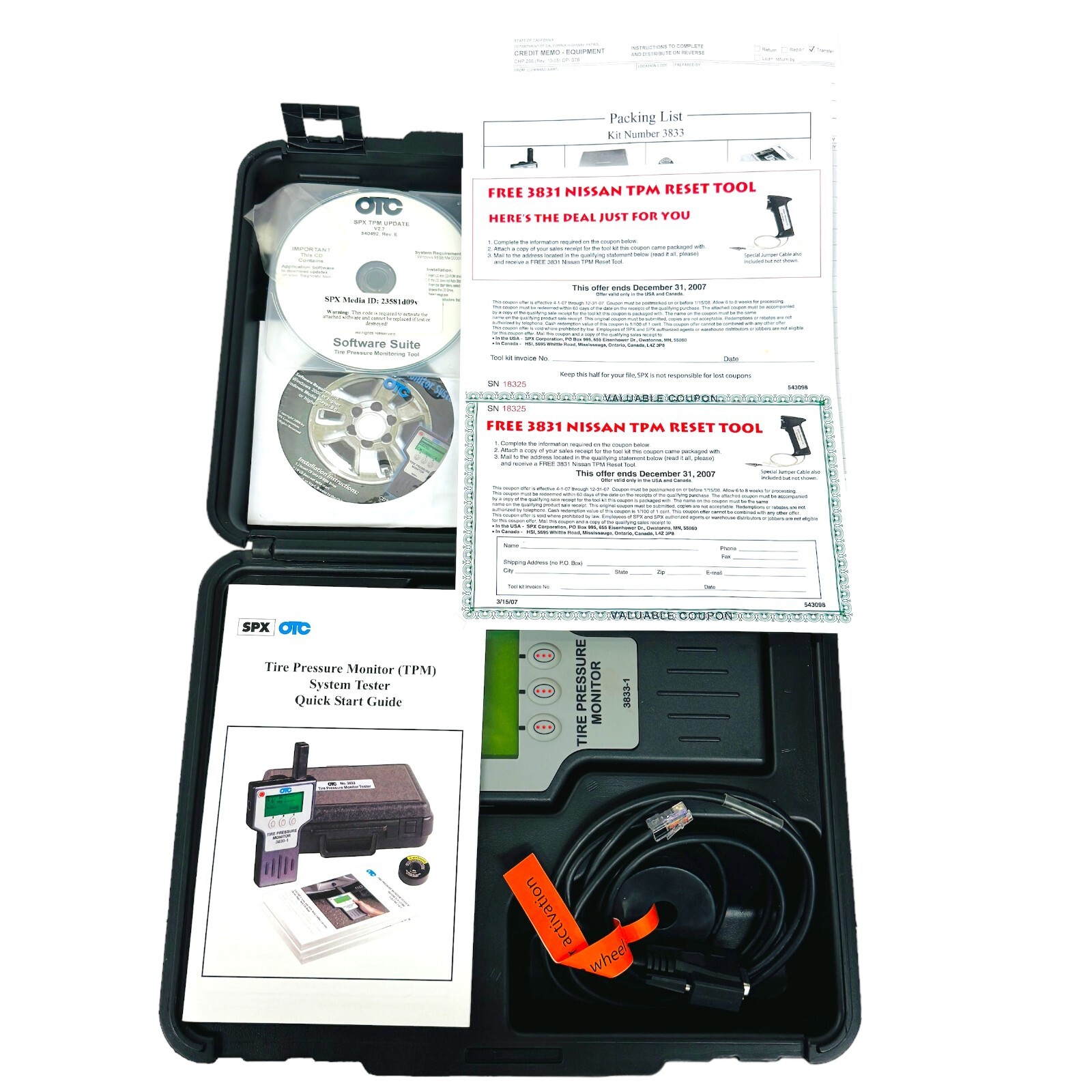 OTC 38331 Tire Pressure Monitor with Mopar Tire Pressure Sensor