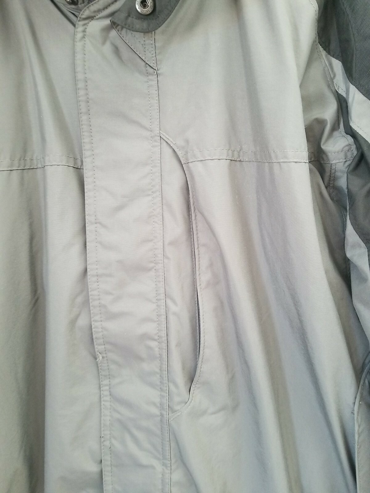 POLAR EDGE Men's Jacket Ski Coat Full Zip Fur Removal Hoodie Size L Gray Used