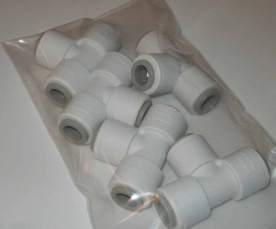 Parker PP6TU6 TrueSeal 3/8 Tee Union, FDA Compliant, NSF-51 & NSF-61, Qty 5 - Image 2 of 4