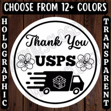 40 USPS THANK YOU STICKERS 2" ROUND ENVELOPE LABELS SEALS SHOP SCRATCH RESISTANT