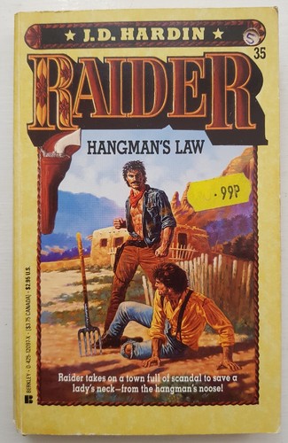 J D Hardin Raider Series Wild West Cowboy Western Vintage Paperback Choose Title - Picture 10 of 12