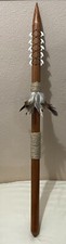 Hawaiian Spear Fishing Weapon(LEI O Mano Tiger Shark Tooth). (Brown Wood )