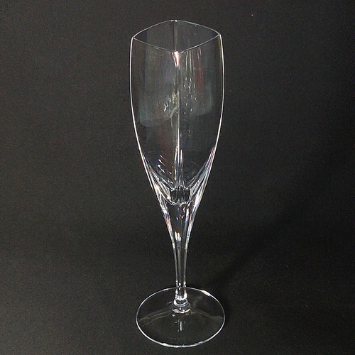 MIKASA PANACHE CHAMPAGNE FLUTES, Square, Lead Crystal , 9 3/4", Germany, 2PC - Picture 3 of 6