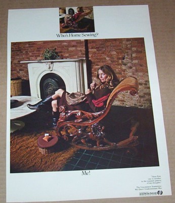 1971 vintage ad - American Thread SUSAN BLAKELY sewing 1-page print Advertising