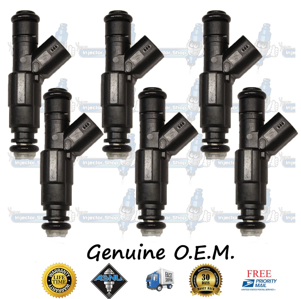 Actualización de 4 orificios GM 89017615 6x inyectores de combustible 0280156182 3,4 L torrent V6 Equinox Foto 2 de 3