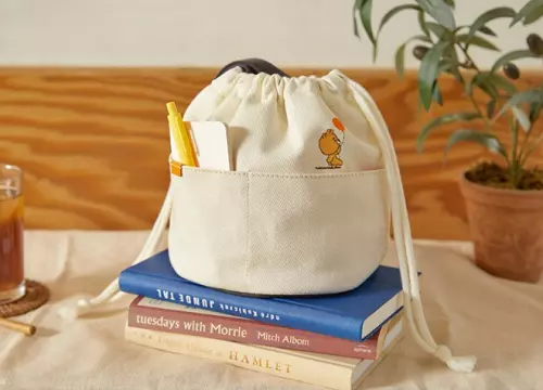 KAKAO FRIENDS Mini Canvas Bucket Bag-Little Ryan/Korea