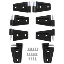 16PCS Steel Door Hinge Kit Inside & Outside for 2007-2018 Jeep Wrangler JK 3.6L
