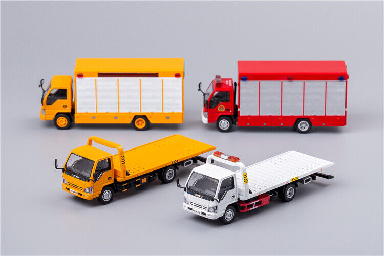 GCD 1:64 Isuzu N Series Reward Flatbed Tow Truck / 4K Fire GCD 1:64 Isuzu N Series Reward Flatbed Tow Truck / 4K Fire