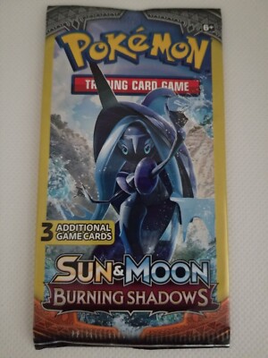 Pokemon Card - Burning Shadows - 3 Card Booster Pack - New Factory Sealed |  eBay
