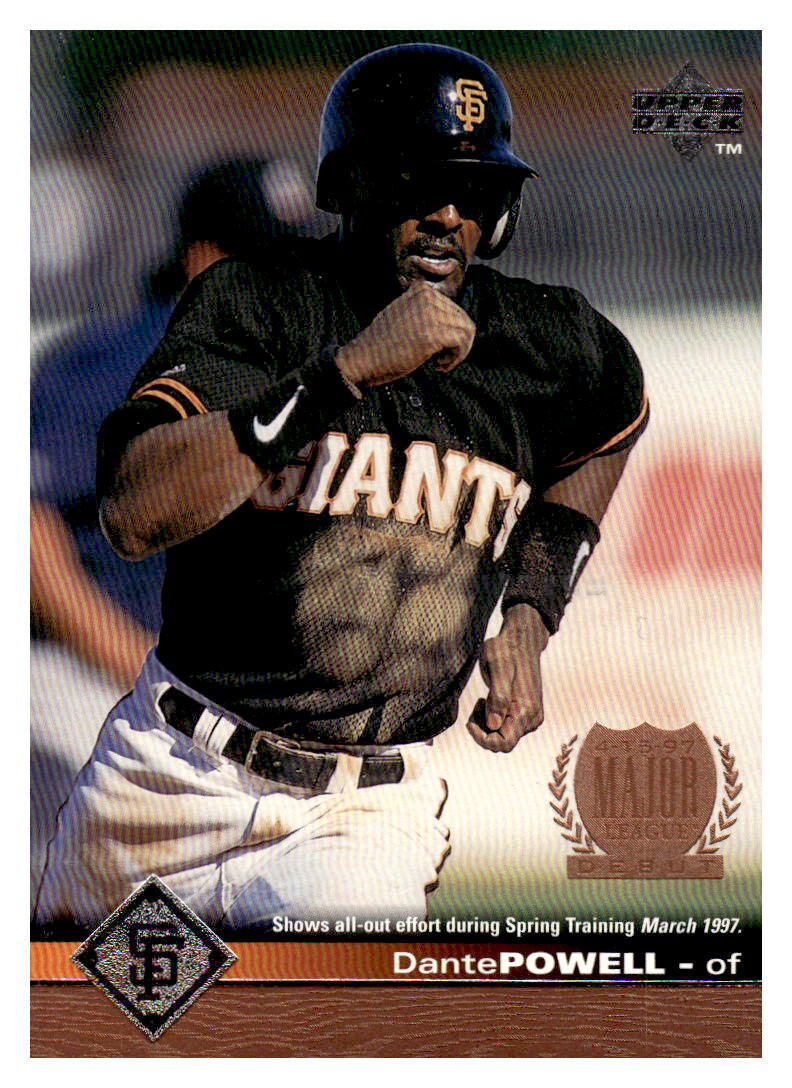 1997 Upper Deck #544 Dante Powell San Francisco Giants MLD, TR