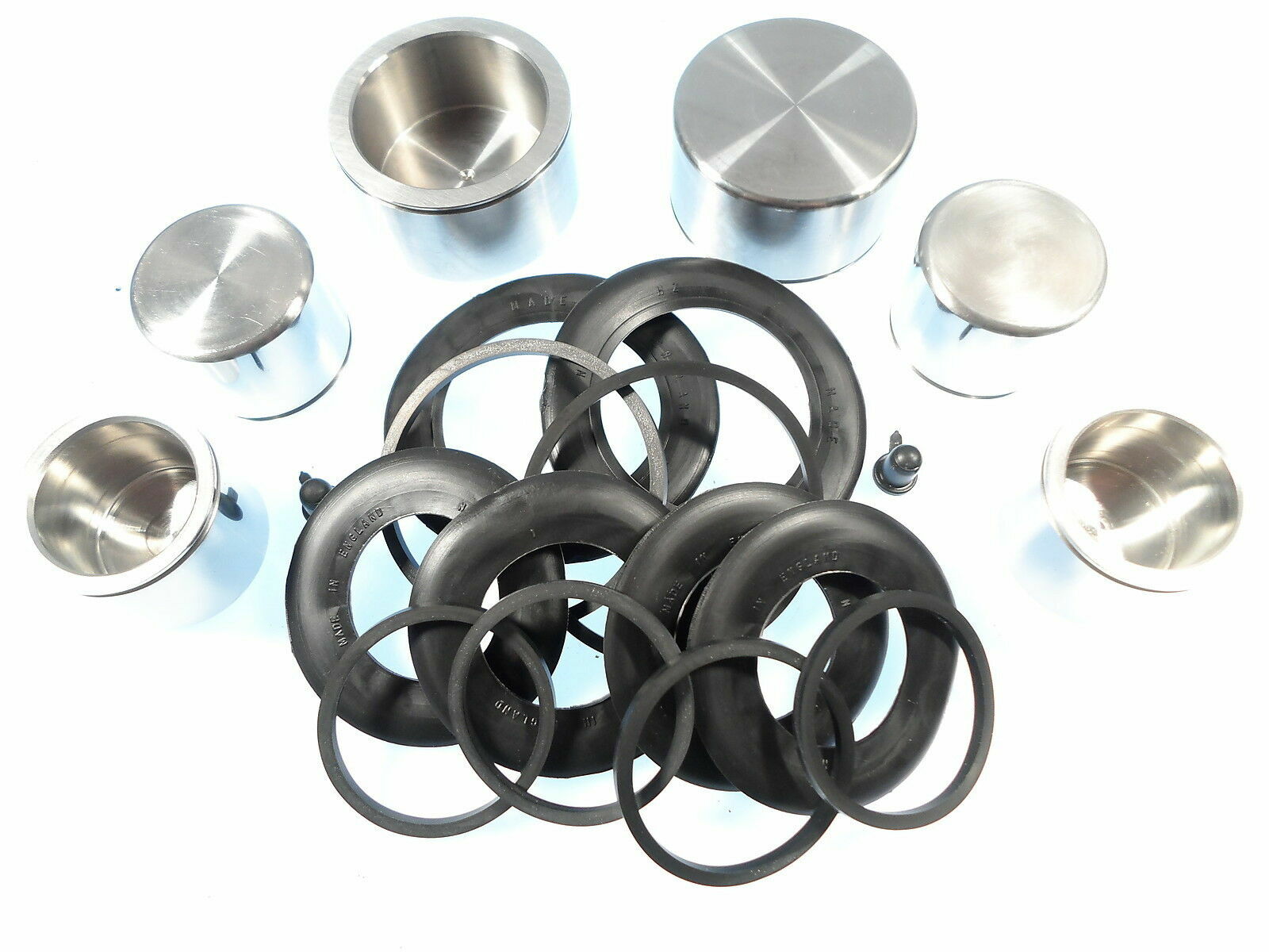 Ferrari 365 GTB & 365 GTC 1968-1972 Stainless Steel Caliper Piston Kit w/ Seals
