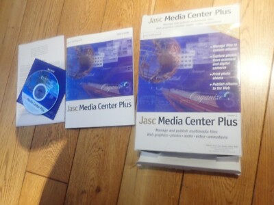 Jasc Media Center Plus Version 3 Photos + Multimedia files Buch + CD Rom