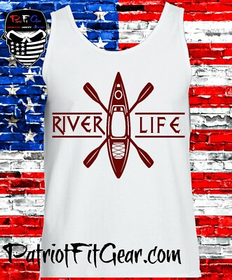 Tank Top, River Life, Kayaking,Yak Life,Kayak Flag,Kayak,Lake Life,I Yak,t-shirt