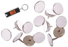 White Reflective Tacks 100 Pack Trail Marking Tacks Glow Tacks Hiking Markers
