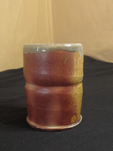 Tooth Brush or Pencil or Candle Holder Fall Ceramic Pottery - Picture 3 of 5