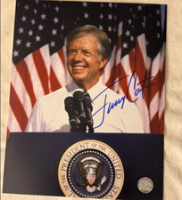 President Jimmy Carter Signed Autographed 8x10 Photograph Auto Photo w/ COA NICE