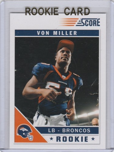 Tarjeta de novato de Miller 2011 puntuación RC Denver Broncos fútbol americano SB 50 ¡MVP! - Imagen 1 de 2
