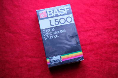 New BASF L500 Chrome Video Cassette Betamax tape STILL SEALED BRAND NEW
