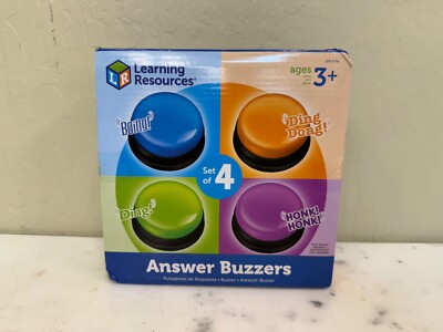Learning Resources Answer Buzzers Set of 4 Age 3+