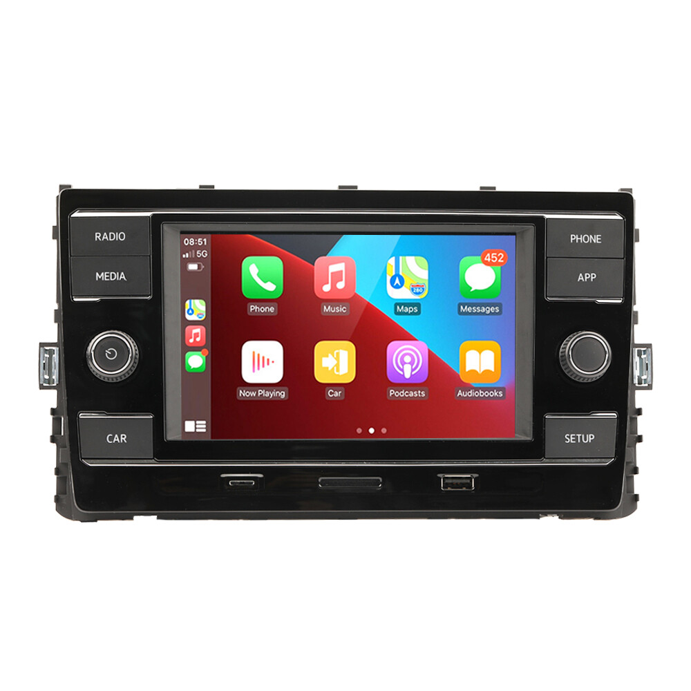 6.5"Android Auto 19D035280 CarPlay Car Stereo Adapter Kit For VW Golf