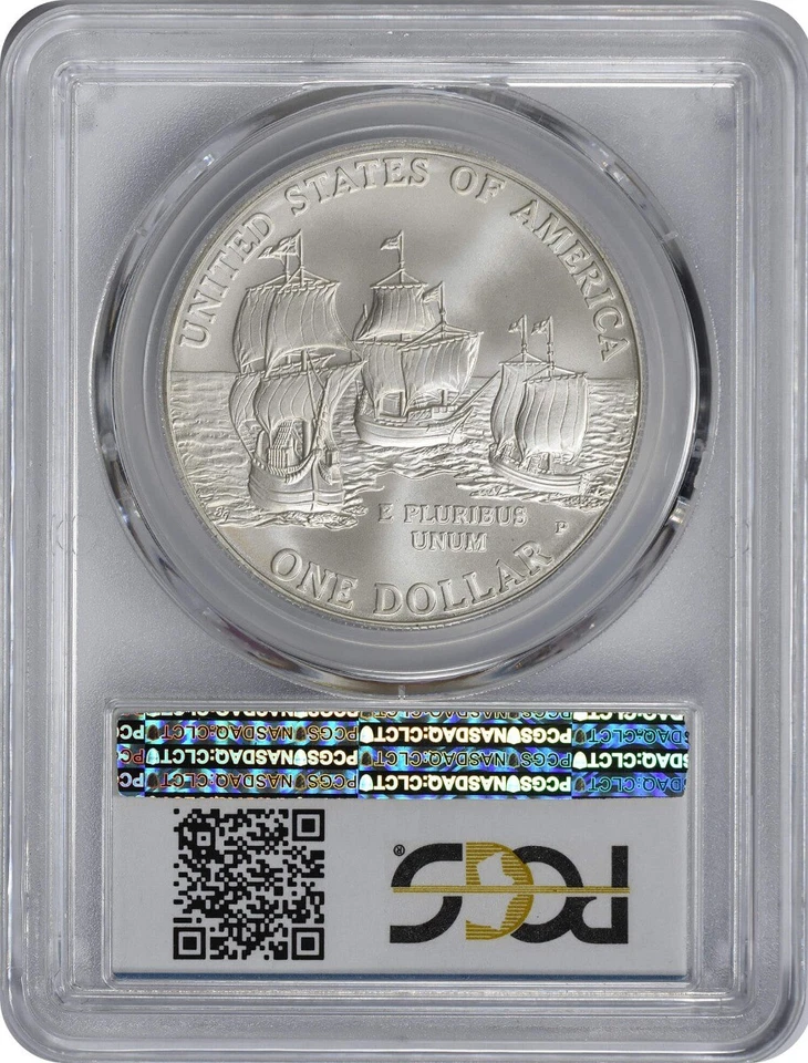2007-P Jamestown Silver Commemorative Dollar MS70 PCGS - Image 2 of 2