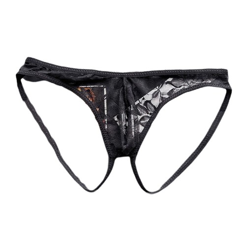 Męskie seksowne koronkowe G-String Jockstrap Sissy Majtki Bielizna Majtki Bielizna NOWE - Zdjęcie 5 z 16