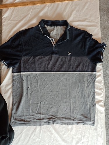 Men's Polo Shirt George Size 2xl Short Sleeves Grey 26577 - Picture 1 of 12