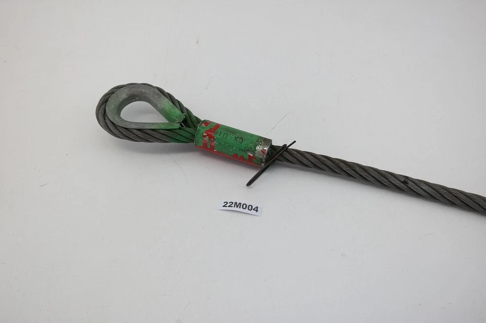 Drahtseil 14mm 1,4m Anschlagseil Forst Kran Bagger DIN Kausche 22M004 - Bild 4 von 4