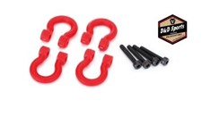 Traxxas 8234R Bumper D Rings Red Front or Rear 2.0x12 CS 4 Plastic