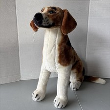 Melissa And Doug 19 Inch Plush Dog Beagle # 4582 Realistic Brown White