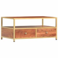 Akazienholz Massiv Couchtisch Beistelltisch Wohnzimmertisch Kaffeetisch Vidaxl