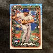 2024 Topps Holiday Davis Schneider Rookie #H132 Toronto Blue Jays Baseball Card
