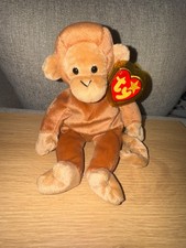 Ty Beanie Baby Bongo the Monkey- Rare Tan Tail