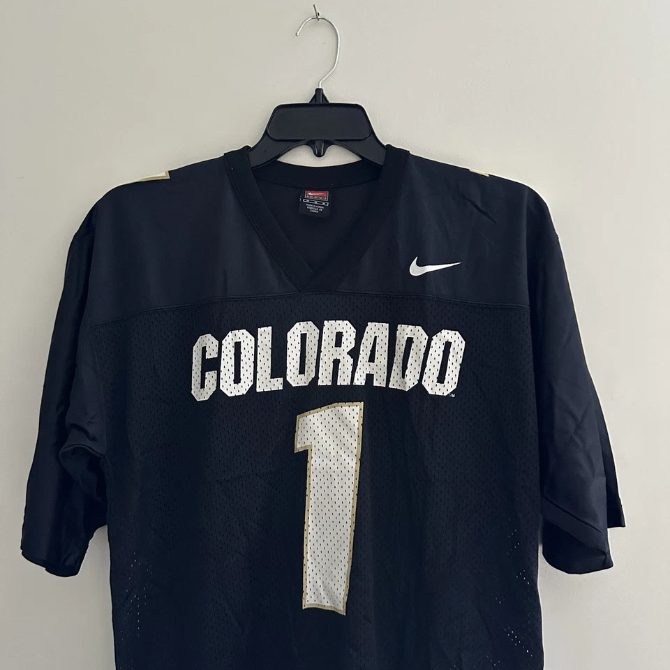 Vintage Nike Team Colorado Buffaloes Football Jersey Black #1 Men’s M - Image 2 of 4