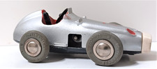 SCHUCO MICRO RACER MERCEDES F1 1043 SILVER Very Nice Wind-up Works W/Key