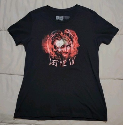 Damen L WWE T-Shirt schwarz The Fiend Bray Wyatt Alexa Bliss Let Me In Official