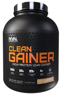 Rival Nutrition Clean Gainer Cinnamon Toast Cereal Protein Supplement