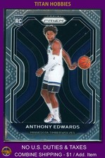 2020-21 Panini Prizm Rookie #258 Anthony Edwards Prizm RC