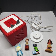 tonies Toniebox Red Audio Player w/ Power Adapter Character Tonies bundle