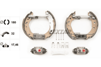 Bremsbackensatz Hinterachse FüR Ford Mazda Fiesta IV KA Puma 121 III